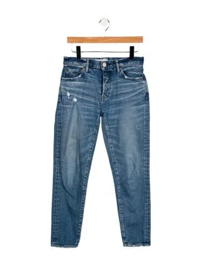 Pre-owned Moussy Mid-rise Skinny Leg Jeans In Blue