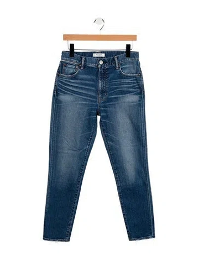 Pre-owned Moussy Mid-rise Skinny Leg Jeans In Blue