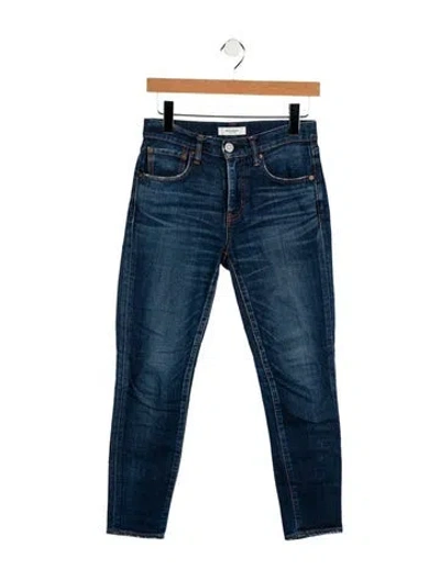 Pre-owned Moussy Mid-rise Skinny Leg Jeans In Blue