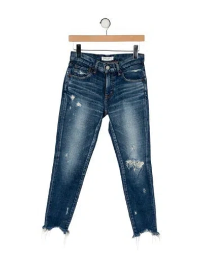 Pre-owned Moussy Mid-rise Skinny Leg Jeans In Blue