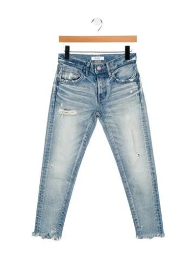 Pre-owned Moussy Mid-rise Skinny Leg Jeans In Blue