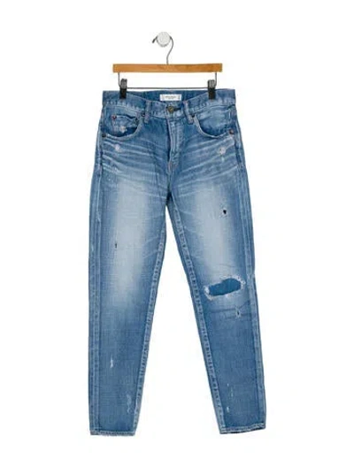 Pre-owned Moussy Mid-rise Skinny Leg Jeans In Blue