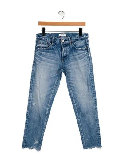 Pre-owned Moussy Mid-rise Skinny Leg Jeans In Blue