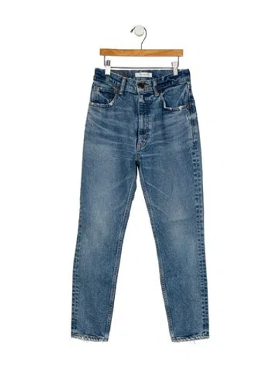 Pre-owned Moussy Mid-rise Skinny Leg Jeans In Blue