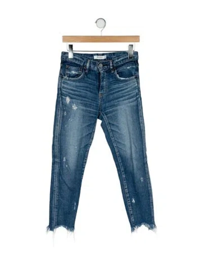 Pre-owned Moussy Mid-rise Skinny Leg Jeans In Blue