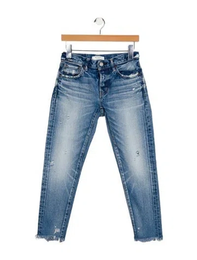Pre-owned Moussy Mid-rise Skinny Leg Jeans In Blue