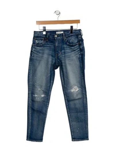 Pre-owned Moussy Mid-rise Skinny Leg Jeans In Blue