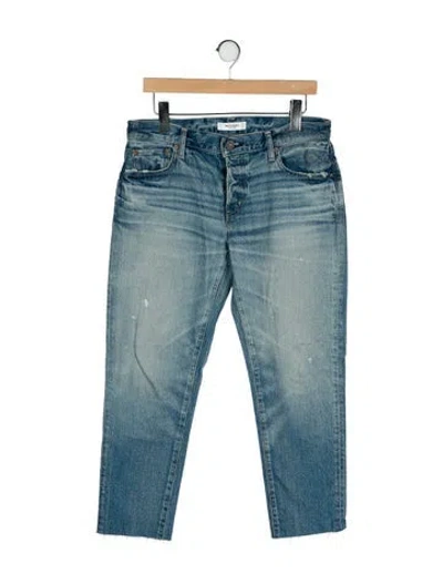 Pre-owned Moussy Mid-rise Skinny Leg Jeans In Blue