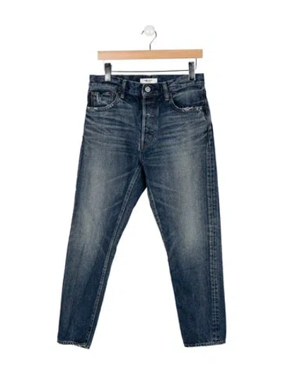 Pre-owned Moussy Mid-rise Skinny Leg Jeans In Blue