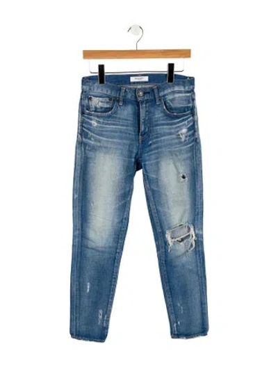 Pre-owned Moussy Mid-rise Skinny Leg Jeans In Blue