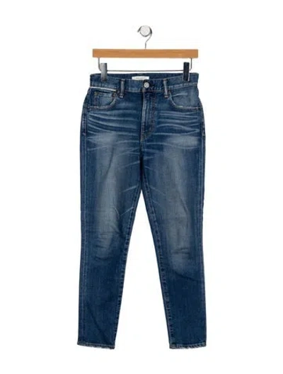 Pre-owned Moussy Mid-rise Skinny Leg Jeans In Blue