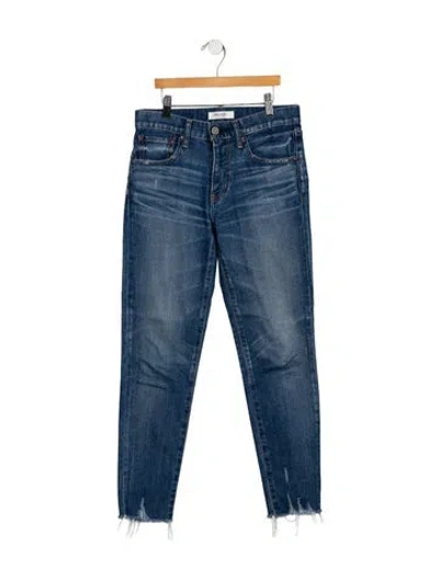 Pre-owned Moussy Mid-rise Skinny Leg Jeans In Blue