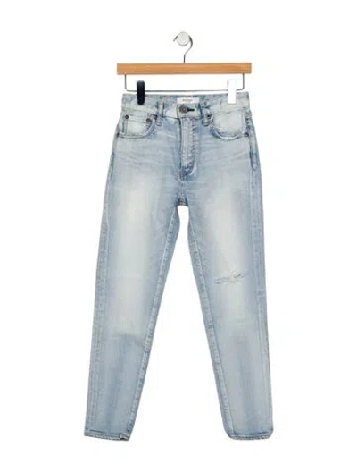 Pre-owned Moussy Mid-rise Skinny Leg Jeans In Blue