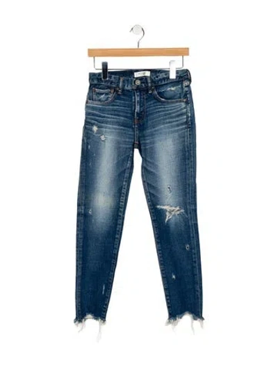 Pre-owned Moussy Mid-rise Skinny Leg Jeans In Blue