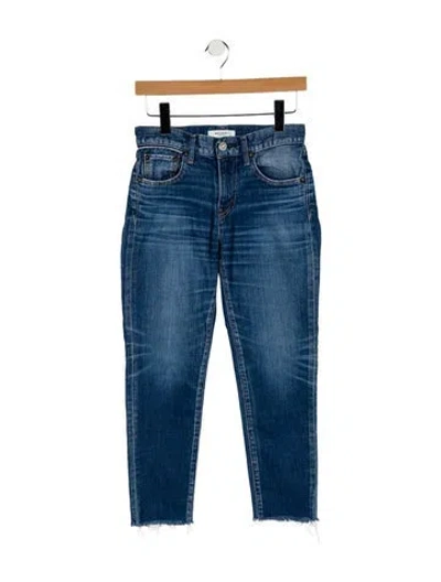 Pre-owned Moussy Mid-rise Skinny Leg Jeans In Blue
