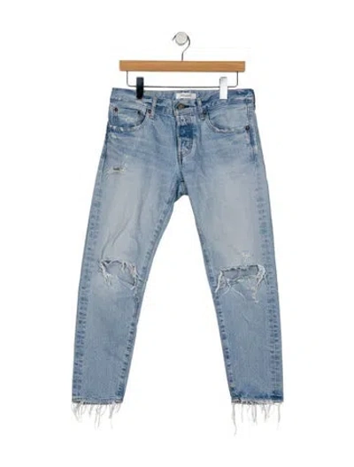 Pre-owned Moussy Mid-rise Skinny Leg Jeans In Blue