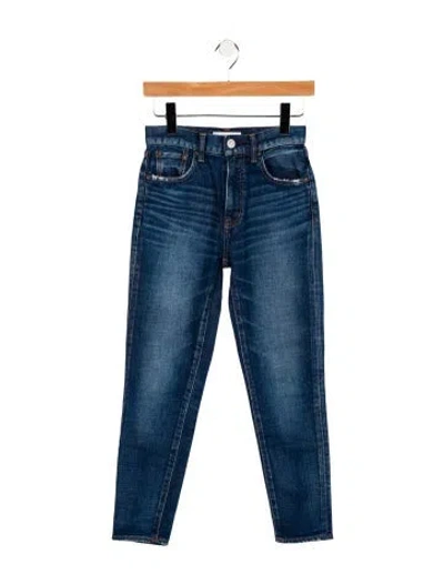 Pre-owned Moussy Mid-rise Skinny Leg Jeans In Blue