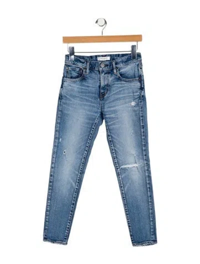 Pre-owned Moussy Mid-rise Skinny Leg Jeans In Blue