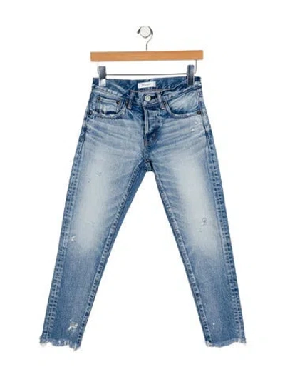 Pre-owned Moussy Mid-rise Skinny Leg Jeans In Blue