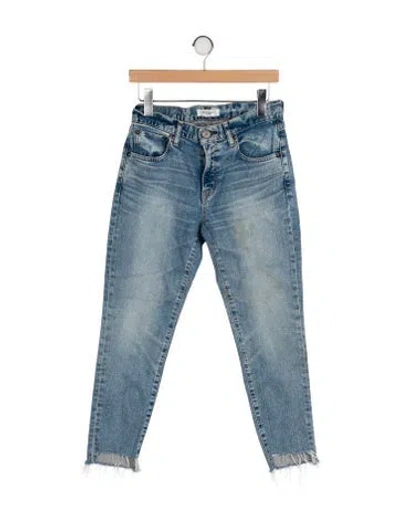 Pre-owned Moussy Mid-rise Skinny Leg Jeans In Blue