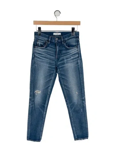 Pre-owned Moussy Mid-rise Skinny Leg Jeans In Blue
