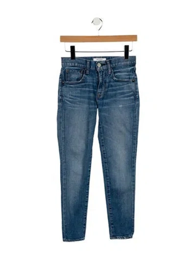 Pre-owned Moussy Mid-rise Skinny Leg Jeans In Blue