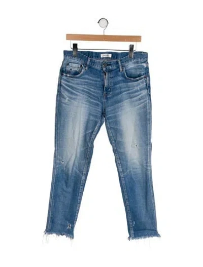 Pre-owned Moussy Mid-rise Skinny Leg Jeans In Blue