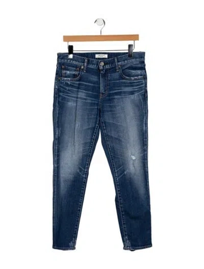 Pre-owned Moussy Mid-rise Skinny Leg Jeans In Blue
