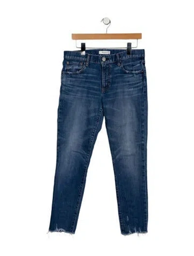 Pre-owned Moussy Mid-rise Skinny Leg Jeans In Blue