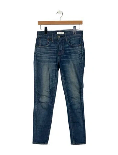 Pre-owned Moussy Mid-rise Skinny Leg Jeans In Blue