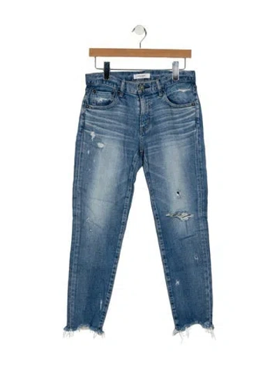 Pre-owned Moussy Mid-rise Skinny Leg Jeans In Blue
