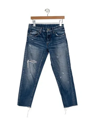 Pre-owned Moussy Mid-rise Skinny Leg Jeans In Blue