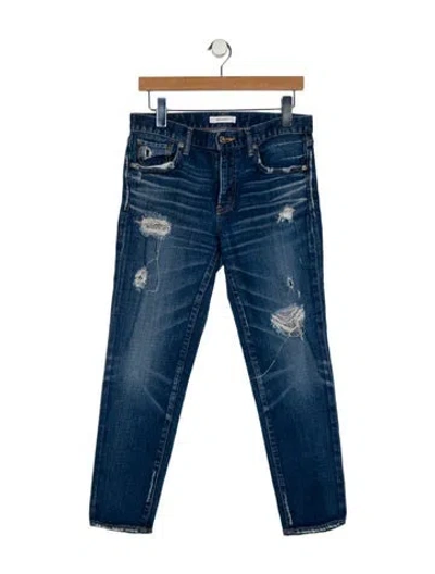 Pre-owned Moussy Mid-rise Skinny Leg Jeans In Blue