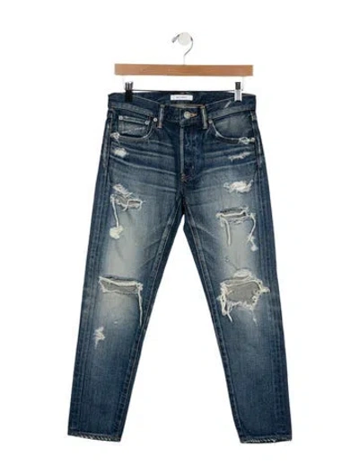 Pre-owned Moussy Mid-rise Skinny Leg Jeans In Blue