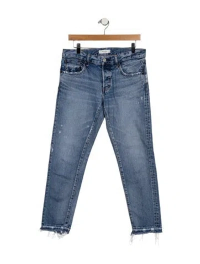 Pre-owned Moussy Mid-rise Skinny Leg Jeans In Blue