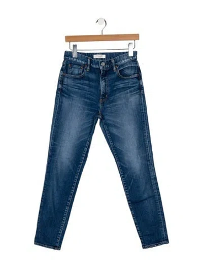 Pre-owned Moussy Mid-rise Skinny Leg Jeans In Blue