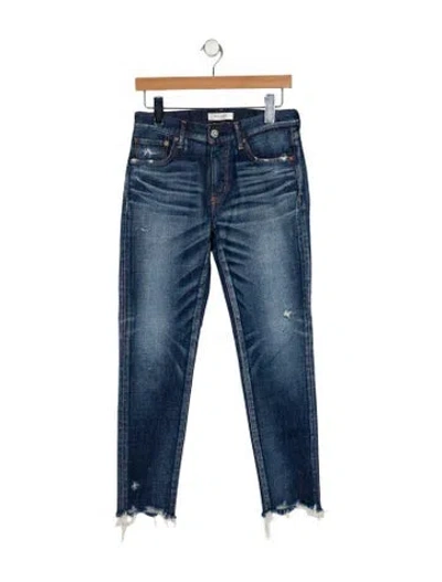 Pre-owned Moussy Mid-rise Skinny Leg Jeans In Blue
