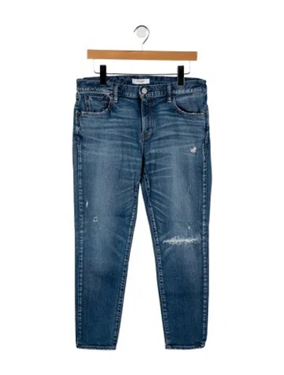 Pre-owned Moussy Mid-rise Skinny Leg Jeans In Blue