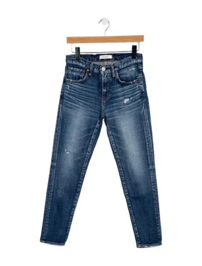 Pre-owned Moussy Mid-rise Skinny Leg Jeans In Blue