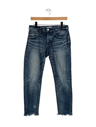 Pre-owned Moussy Mid-rise Skinny Leg Jeans In Blue