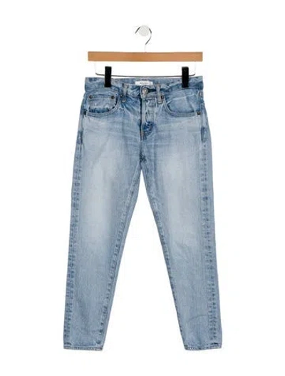 Pre-owned Moussy Mid-rise Skinny Leg Jeans In Blue
