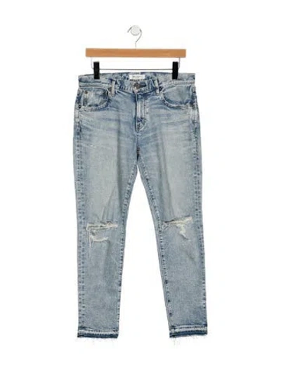 Pre-owned Moussy Mid-rise Skinny Leg Jeans In Blue