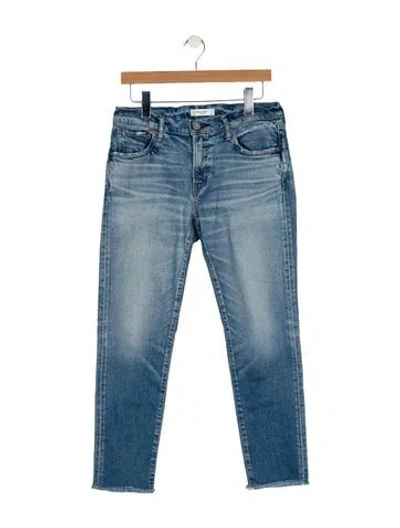 Pre-owned Moussy Mid-rise Skinny Leg Jeans In Blue