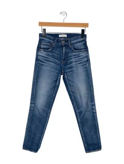 Pre-owned Moussy Mid-rise Skinny Leg Jeans In Blue