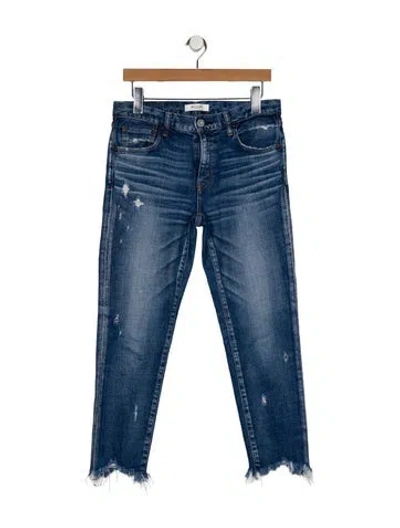 Pre-owned Moussy Mid-rise Skinny Leg Jeans In Blue