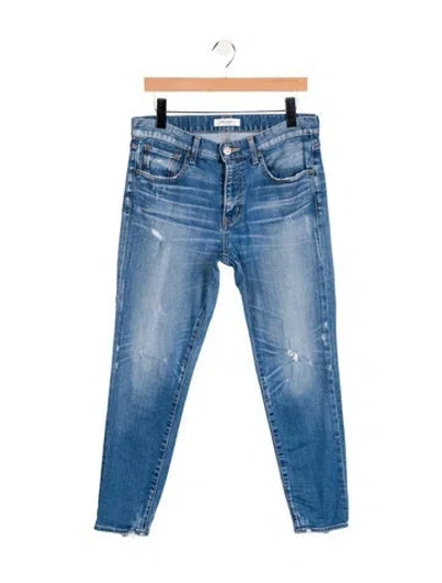 Pre-owned Moussy Mid-rise Skinny Leg Jeans In Blue