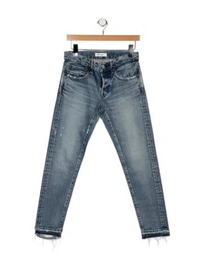 Pre-owned Moussy Mid-rise Skinny Leg Jeans In Blue