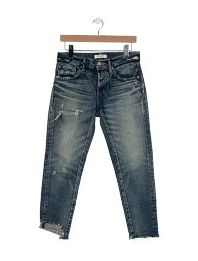 Pre-owned Moussy Mid-rise Skinny Leg Jeans In Blue