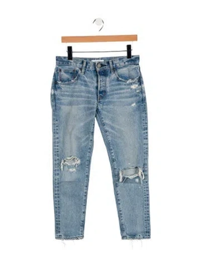 Pre-owned Moussy Mid-rise Skinny Leg Jeans In Blue