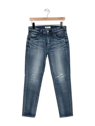 Pre-owned Moussy Mid-rise Skinny Leg Jeans In Blue